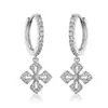 Lote mixto de varios estilos aretes de oro para mujer con colgante geométrico de circón microincrustado joyería de oreja de nicho de alta gama