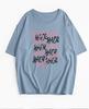Hirsionsan Camiseta Divertida con Estampado de Letras para Mujer Verano Algodón
