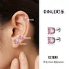 Pendientes de Plata Pura S999 con Aguja y Cristales Austriacos Brillantes, Adecuados para Perforaciones de Oreja, Se Pueden Usar al Dormir, Hipoalergénicos, Tachuelas para el Conducto Auditivo y el Cartílago de la Oreja