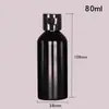 Botella Negra de Plástico para Spot 10-100ml Pet con Tapa Flip-Top Botella de Hidrosol Hidratante Empaque Cosmético Sub-botella Botella Vacía
