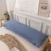 Funda de Almohada Doble Larga Algodón Lavado y Lino Fundas de Almohada 1.5m 1.8m Hogar Pareja Extendido Sobre Funda Interior para Relleno de Almohada 2