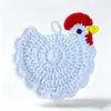 Posavasos de ramo de rosas terminadas transfronterizo Lana Tejido a mano Crochet DIY Tulipán tejido Gancho Flor Gama alta