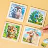 Rompecabezas de madera educativo para niños de dibujos animados plano 6 pequeños rompecabezas 0-3 bebé educación temprana iluminación juguete cognitivo regalo
