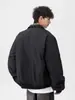 Cardigan Jaqueta Casaco Longo Masculino Outono Inverno Novo Versátil Cor Sólida Estilo Minimalista Casual Vento Americano Ao Ar Livre Tendência