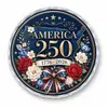 Posavasos Acrílico Conmemorativo del 250 Aniversario Americano Posavasos Vintage Resistente al Calor para Sala de Estar Posavasos Aislado de Vidrio Orgánico