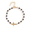 Europa y Estados Unidos joyería original individual transfronteriza exquisitos accesorios de pulsera de cruz pulsera con cuentas de turquesa