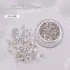 Accesorios para Uñas 2026 Nuevas Perlas de Acero de Alta Gama Pedrería Checa de Fondo Plano Paquete de Materiales Mixtos Salón de Uñas Pedrería de Mariposa