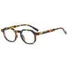 Nuevo Armazón de Gafas Poligonal Personalidad Femenina Estilo Universitario Armazón de Gafas Anti-Luz Azul Moda Retro Para Viajar Lentes Transparentes Moderno