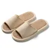 Chinelos de Linho para Primavera e Outono, Femininos com Solado Macio para Interior Antiderrapantes Respiráveis Antiodor, Chinelos de Algodão e Linho para Todas as Estações para Casais e Homens