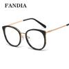 95559 gafas nuevas transfronterizas anti luz azul marco redondo tr90 gafas planas marco de patilla de resorte cómodo para mujer gafas para miopía