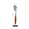 Cuchillo Occidental Vajilla de Acero Inoxidable 304 Cuchillo, Tenedor y Cuchara Engrosados Cuchillo y Tenedor para Bistec Tenedor para Postre Occidental de Gama Alta con Mango de Madera
