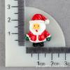 Campana de muñeco de nieve de Papá Noel, árbol de Navidad, accesorios de resina, crema, pegamento, funda de teléfono, material, accesorios para el cabello, sombreros