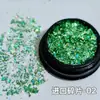 A Manicure da Princesa Fugitiva é Brilhante e Sonhadora com Fragmentos a Laser e Pó de Glitter. Decorações Versáteis de Lantejoulas para Unhas São Super Brilhantes