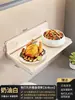Prateleira de Armazenamento Dobrável Atrás da Porta, Prateleira de Armazenamento para Entregas e Comida para Levar na Entrada, Prateleira de Armazenamento de Grande Capacidade para Itens Diversos no Hall de Entrada