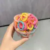 Elástico Alto Infantil Não Machuca o Cabelo Renda Faixa de Cabelo Colorida Elástico de Cabelo Acessórios de Cabelo para Meninas Headband Corda de Cabelo Fofa