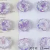 Novo Estilo Glitter Fino Gradiente Duas Cores Flor Rosa Amor Verdadeiro Contas Soltas DIY Pulseira com Contas Colar Brinco Acessórios Materiais