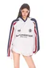 Sudadera con capucha de manga raglán de color de contraste para mujer 2024 Otoño Nuevo Holgada Estilo Bf Retro Americano Tops de Pareja