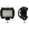 Fornecimento Direto da Fábrica Luz de Trabalho 4 Polegadas 4 Fileiras 72W Holofote Barra de Luz Led Carro Veículo Off-Road Teto Para-choque Dianteiro Holofote