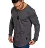 2021 Amazon desejo outono costura gola redonda camiseta básica masculina casaco comércio exterior fabricantes atacado