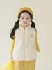 Wuli Bu Yi 2026 Invierno Nuevo Chaleco Chaqueta de Piel para Niños Niñas Dibujos Animados Pequeño Monstruo Chaleco Cálido