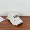 Gorra de Béisbol Japonesa de Moda para Hombre, Suave con Agujeros Lavados, Bordada con Letras, Protección Solar para Primavera y Verano, Gorra para Mujer Nueva