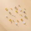 Plata de Ley S925 Tachuela Redonda Perla de Agujero Completo Jade Parche de Sellado DIY Junta de Cristal Tapa de Flor Accesorios de Cuentas Sueltas