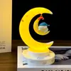 Luz de Noche Creativa de Dibujos Animados Luna de Ensueño Lámpara de Mesita de Noche para Dormitorio Habitación Compartida Luz Decorativa de Ambiente para Regalo de Cumpleaños de Mejor Amigo