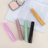 Nuevo Set Portátil de 5 Brochas de Maquillaje en Stock, Set de Brochas para Sombras de Ojos, Brochas de Maquillaje de Mango Redondo con Cerdas Suaves