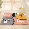 Alfombra de Piso para Sala de Estar de Cachemira Sintética para Animales Pequeños Transfronteriza Antideslizante Fácil de Cuidar Felpudo de Entrada Antideslizante Alfombrilla Absorbente para Baño