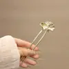 Horquilla China en Forma de U Súper de Hada, Nueva Horquilla Doble de Perlas en Forma de U Estilo Chino, Accesorio para el Cabello Hanfu Estilo Antiguo, Horquilla Simple y de Alta Gama para Mujeres