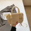 Bolso Cruzado de un Solo Hombro Nuevo de Color Sólido Versátil 2024, Bolso Cuadrado Pequeño, Bolso Vintage para Mujer, Bolso Pequeño Simple para el Trabajo