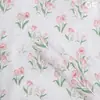 Papel de regalo floral Sydney suave con patrones de rosas, tulipanes y lazos, material de alta calidad para envolver flores para regalos del Día de San Valentín