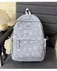 Mochila Pequena Bordada com Laço de Xadrez Fino em Tom Rosa Suave, Estilo Coreano Ins, Pequena Mochila para Passeios de Estudantes