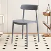 Sillas para Uso en el Hogar, Sillas de Comedor de Plástico con Respaldo, Sillas de Comedor Blancas Engrosadas Comerciales, Taburetes Cómodos para Sentarse Largo en Dormitorios y Áreas Exteriores