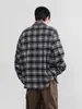 Camisa de Cuadros Estilo Hong Kong para Mujer, Fresca y Elegante, Camisa de Manga Larga de Alta Gama, Top Chaqueta de Marca Japonesa de Moda