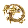 Broche serie dragón gota de aceite vintage accesorios para traje de caballero pines decorativos joyería transfronteriza al por mayor
