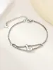Nuevo Anillo de Acero Inoxidable al por Mayor Transfronterizo 26 Letras Inglesas Anillo de Doble Capa Pulsera Chapada en Oro