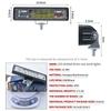 Lámpara auxiliar de coche/moto, luz de trabajo LED de 48 W, luz de inspección intermitente roja, azul, amarilla y blanca.
