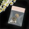Bolsa para Joyería Bolsa Auto-sellante de EVA Estilo Ins Sentido Avanzado Aretes Anillo Bolsa Sellada para Joyería Escarchada Bolsa Antioxidación
