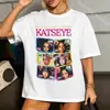 Camiseta de Moda con Estampado Gráfico Katseye de Música Pop Coreana Camiseta Casual Estética Coreana para Jóvenes