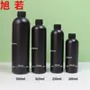 Botella HDPE de 200ml-l500ml, botella de hombro redondo, botella para pegamento, botella con boquilla puntiaguda, botella de agua cosmética, pegamento AB, resina UV, plástico negro