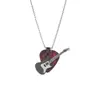 Collar con Púa de Guitarra para Hombre Hip Hop Rock Colgante de Acero Inoxidable Diseño de Nicho Acero de Titanio Joyería para Pareja Tendencia al por Mayor