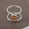 Huajie desea AliExpress plato de cadena entrelazado s Anillo de pareja para parejas europeas y americanas anillo de pareja estilo ins Factory Direct Supply