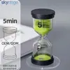 Ampulheta com Tampa Preta Atacado Decorações Criativas Decorativas para Desktop para Crianças e Estudantes, Presentes Anti-Queda, Presentes de Feriado