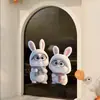 Pegatinas Electrostáticas para Vidrio de Conejito Lindo de Dibujos Animados Transfronterizas Pegatinas para Ventanas Puerta de Vidrio de Tienda Pegatinas Decorativas Anticolisión