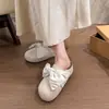 Nuevas Pantuflas Cerradas con Lazo Primavera 2025 para Mujer, Mocasines de Exterior sin Cierre Estilo Birkenstock, Medias Pantuflas