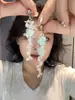 Pendientes de Borla Azules Frescos Estilo Bosque Primavera Verano para Vacaciones de Verano Que Se Ven Hermosos Puestos de Forma Casual