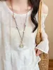 Collar de Cuentas de Estrella de Mar Colorida Dopamina para Mujer, Colgante de Estrella Estilo Vacaciones en la Costa, Accesorio Único y Exquisito