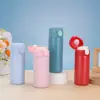 Termo Mini Simple de Acero Inoxidable 304 Portátil para Exteriores Taza de Bolsillo para Hombres y Mujeres Estudiantes Tapa de Rebote Doble Capa Taza de Agua