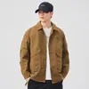 Chaqueta de Trabajo al Aire Libre para Hombre Primavera y Otoño 2026, Abrigo de Algodón en Verde Militar, Corte Holgado para Tallas Grandes, Impermeable y Engrosado para Primavera